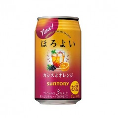 SUNTORY HOROYOI CASSIS ORANGE 350ml CAN (サントリ ほろよいカシスと